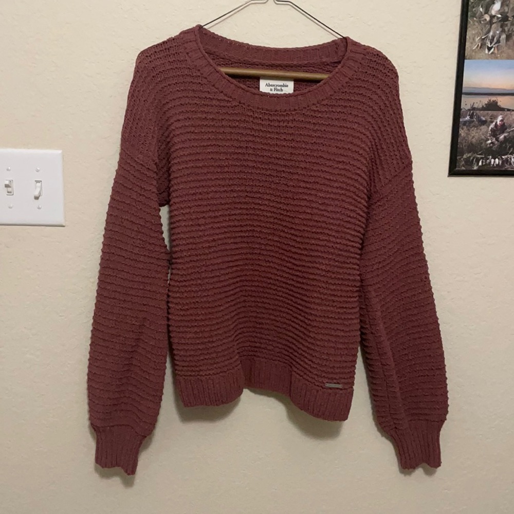 Dark Pink Abercrombie Sweater